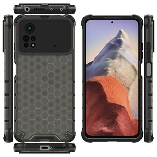 Image of Glasgow Back Case Cover Designed for Poco X4 Pro 5G - Black