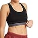 DANISH ENDURANCE Sujetador Deportivo Racerback para Mujer, sin Aros y Ligero, Bralette de Microfibra para Ejercicios, Pack de 1 (Negro, Small)