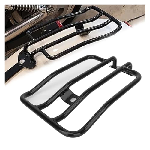 Porte Bagage Garde-Boue Arrière en Acier Noir Moto pour Sportster pour Iron XL 883 1200 2004-2021 Selle Solo Porte-Bagages Support Support