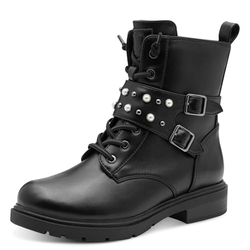 Marco Tozzi Damen Stiefeletten zum Schnüren mit weichem...