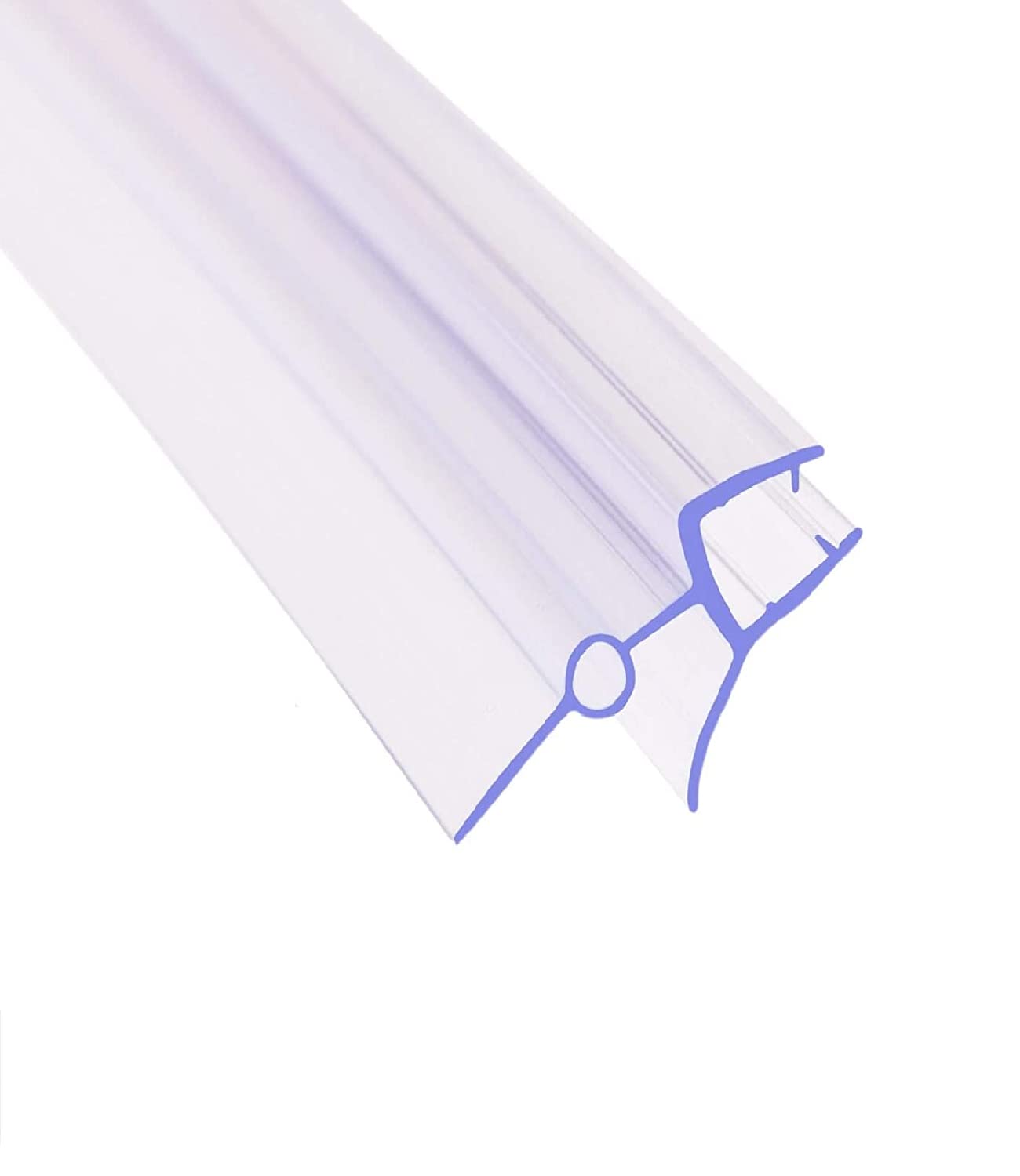 Shower Door Seal Strip for 4-6mm Glass, Covers up to 20mm Gap, Perfect Transparent Shower Screen Seal Replacement with 90cm Adjustable Length (For4-6mm Thickness,18-22mm Gap 900mm)