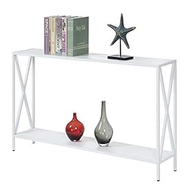 Convenience Concepts Tucson Console Table with Shelf, White 41DzH7PVlFL. SS280