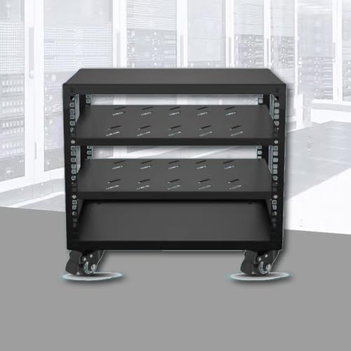 Support AV réglable avec roulettes pour composants audio et home cinéma