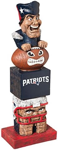 Team Sports America NFL Tiki Totems (16 Inches, New England Patriots)