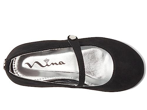 NINA Girl's Fernanda (Toddler/Little Kid/Big Kid) Black Microsuede 3 Little Kid M2