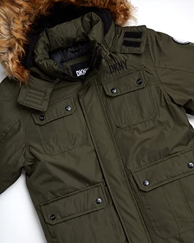 DKNY Boys’ Winter Coat – Weather Resistant Heavyweight Parka – Ski Jacket with Removable Hood (Sizes: 8-20)3