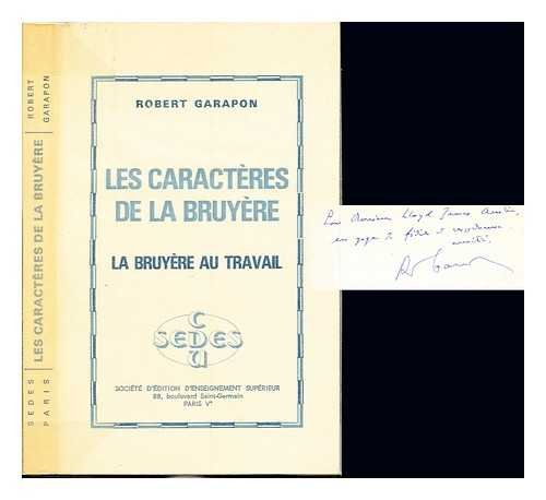 Les Caractères (Livres V à X) - broché - Jean de La Bruyère, Livre tous