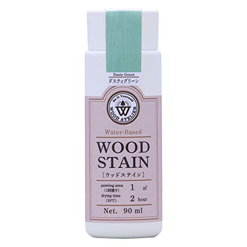 和信ペイント 水性着色剤 ウッドアトリエ ウッドステイン 90ml 800606 木目を生かした着色 WS-06 ダスティグリーン