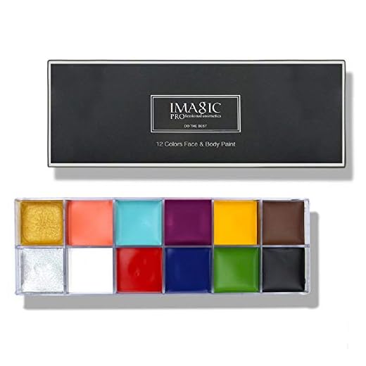 Face Body Paint IMAGIC Brand 12 Flash Colors case Halloween Party Fancy Dress Tattoo Oil Painting Art Beauty (1) …
