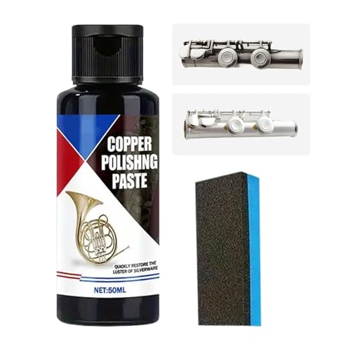 Limpiador de latón – Limpiador de bronce y abrillantador | Turnish – Polither 50 ml con, ideal para aluminio, cromo, cubiertos, relojes, monedas, hornos, electrodomésticos, joyas, limpieza del hogar y