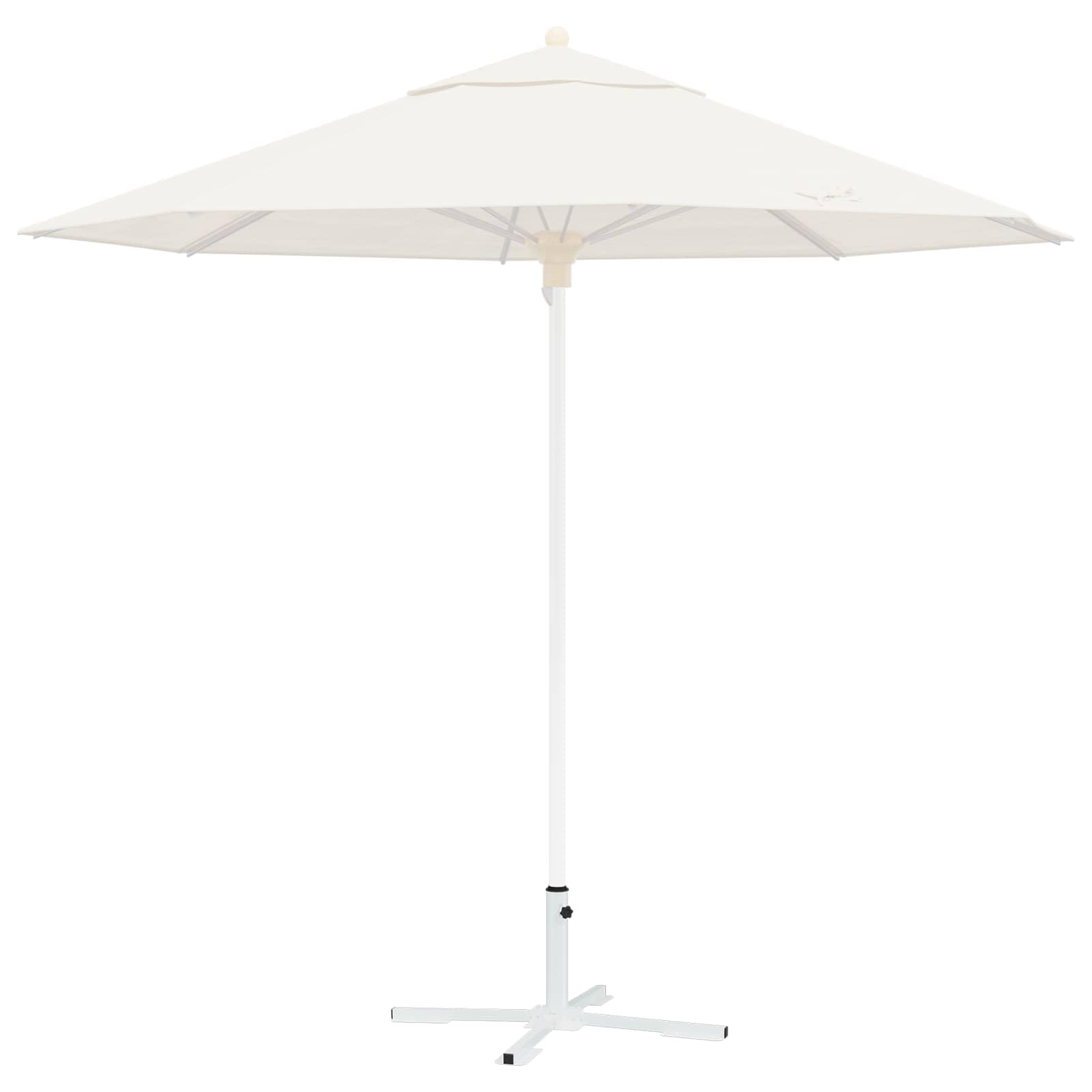 Supporto Ombrellone Bianco Acciaio Giardino