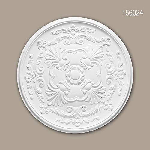 Rosace Profhome 156024 polyuréthane rigide pour masquer les câbles - 3