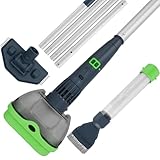 3 in 1 Rechargeable Pool & Spa Hot Tub Vacuum Cleaner - Dual Mode & Magnetic Drive System, 25µm Ultra Fine Mesh Filters for Hot Tub, Small Above Ground Pools - 90 Mins, Oil Absorbers, Poles