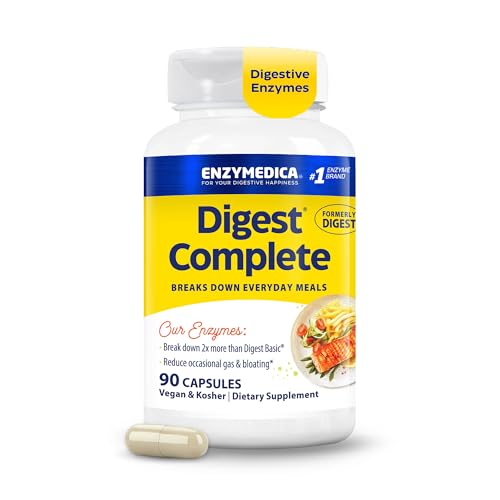 Enzymedica Digest Complete - Helps Gas & Bloating - 90 Caps