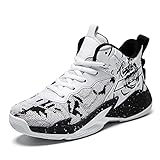 Ucilxi Fashionable, Breathable, Non-Slip, Wearable and Versatile Children's Basketball Shoes Black