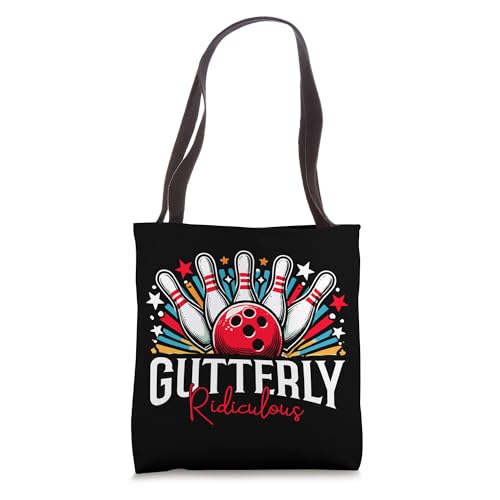 Gutterly Ridiculous Bowling Sport Bowler Tote Bag miniatura 1