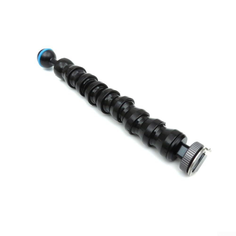 Brazo de luz flexible con bola de acero SS316 y soporte de zapata para buceo de 8 rótulas