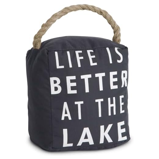 Pavilion Gift Company 72158 At the Lake Door Stopper, 5 by 6-Inch ,Black