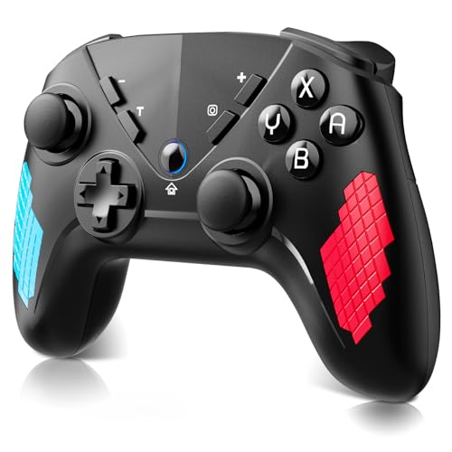 Shiptree Mando Switch, Mando Switch Pro para Switch/OLED/Lite, Switch Pro Inalambrico con Gyro Axis/Doble Vibración/Turbo/Función Wake y Captura de Pantalla