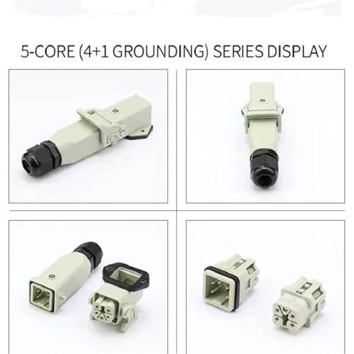 Conector HDC-HA de 4 a 8 pines con enchufe de aviación industrial de 250V 5