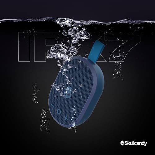 Image of Skullcandy Ounce Wireless Bluetooth Speaker - IPX7 Waterproof Mini Portable Speaker with 16 Hour Battery, Downward Firing Passive Radiator, and Ballistic Nylon Carry Strap