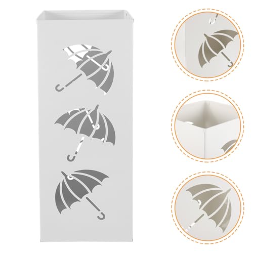 Seau à parapluie en fer résistant porte-parapluie rond pour entrée