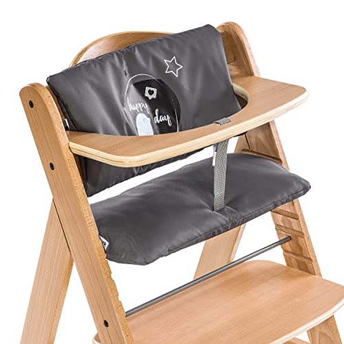 Hauck 2-tlg. Sitzkissen für Alpha Hochstuhl - Sitzpolster/Sitzauflage für Kinderhochstuhl Alpha und Beta, maschinenwaschbar (Happy Day Grey) Hauck 2-tlg. Sitzkissen für Alpha Hochstuhl - Sitzpolster/Sitzauflage für Kinderhochstuhl Alpha und Beta, maschinenwaschbar (Happy Day Grey)