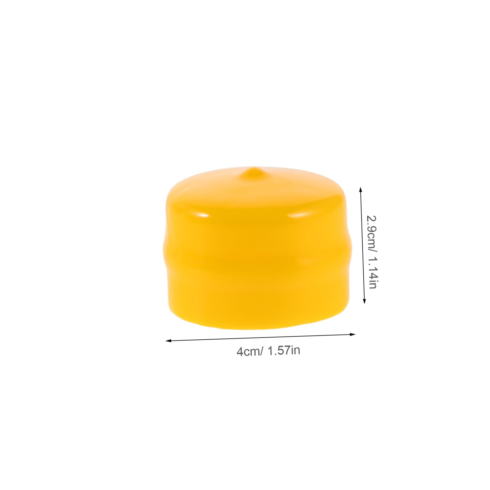 PartyKindom Capuchons D'essieu de Tondeuse à Gazon Lot de 10, Cache-Roue Jaune Haute Résistance, Compatibles Modèles Multiples, Remplacement Précis pour Usage Agricole Saisonnier