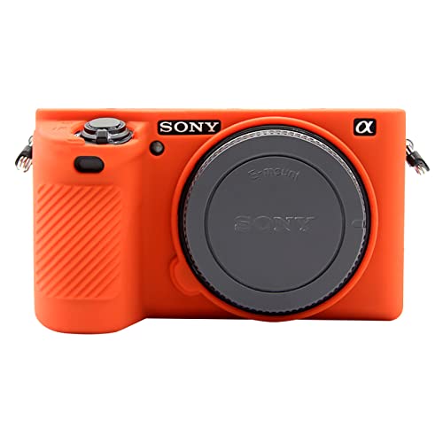 Funda Silicona Naranja para Sony Alpha A6500 miniatura 1
