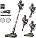 Vexilar V10Pro Akku Staubsauger, 45kPa Kabelloser Staubsauger mit Grüner LED, Leichter Handstaubsauger Kabellos, 45 Min Laufzeit, Abnehmbarer Akku, Vacuum Cleaner für Auto, Teppich & Tierhaare