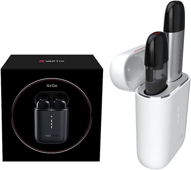 VAPTIO AIRGO Kit de inicio con 700mAh Box 80mAh Vape Mod 1.5ml Pod Vape Kit de cigarrillo electrónico sin líquido E sin nicotina