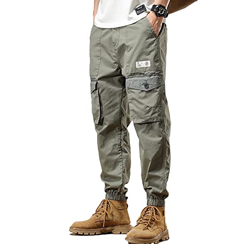 XYXIONGMAO Functional Sweatpants Cargo Tactical Techwear Harem Pants Hip Hop Slacks Streetwear Joggers Overalls for Men