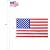 25FT Sectional Flag Pole Kit, Heavy Duty Aluminum Outdoor In-Ground Flagpole with Gold Topper Balls, 3x5 USA Flag for Residential Commercial Outdoor Garden, Flag Poles for Outside House, Silvery
