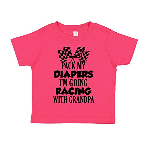 I'm Going Racing with Grandpa Baby Bodysuit One Piece or Toddler T-Shirt for Grandpa's Racing Buddy