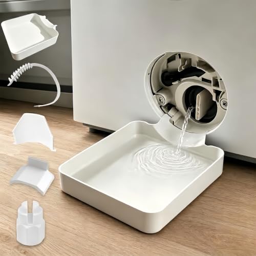 Washing Machine Drain Tray 5Pcs, Leak Proof Drip Pan with Deflector