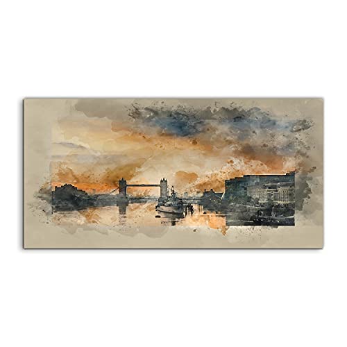 Image sur verre 100x50cm pour illuminer un salon sombre style London city