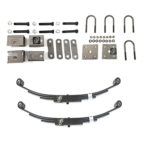 SOUTHWEST WHEEL™ Heavy Duty 3,500 lbs. Trailer Axle Suspension Kit Incl. Leaf Springs, Hanger & U-Bolt kit
