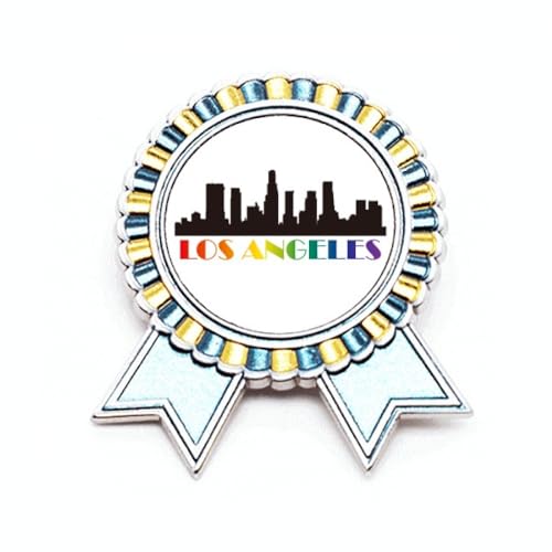 Broche avec inscription en métal fin M au design minimaliste et épuré
