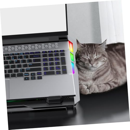 Base Negra para Laptop con Ventilación RGB Ajustable miniatura 4