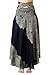 Long Skirts for Women Maxi Boho Skirt Hippie Clothes Bohemian Print (Hippierose Black, One Size)