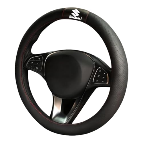 スズキ SUZUKI ステアリングカバー ホイールカバー ハンドルカバー グリップ内装品 ハスラー/アルト/ジムニー/スペーシア/スイフト/アルトワークス/エスクード/ワゴンR/ソリオ/ソリオバンディット全シリーズ対応 アクセサリー (A1)