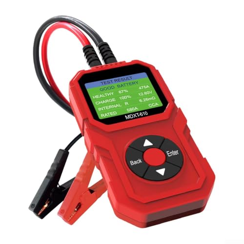 Comprobador de batería de coche de 12 V MDXT-610 con prueba de tensión y carga 2