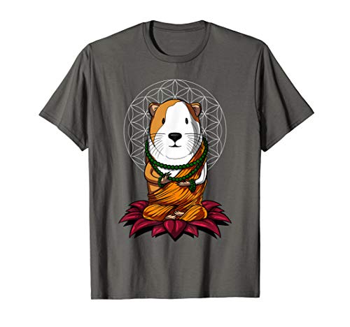 Guinea Pig Zen Yoga Meditation Cavy Sacred Geometry T-Shirt