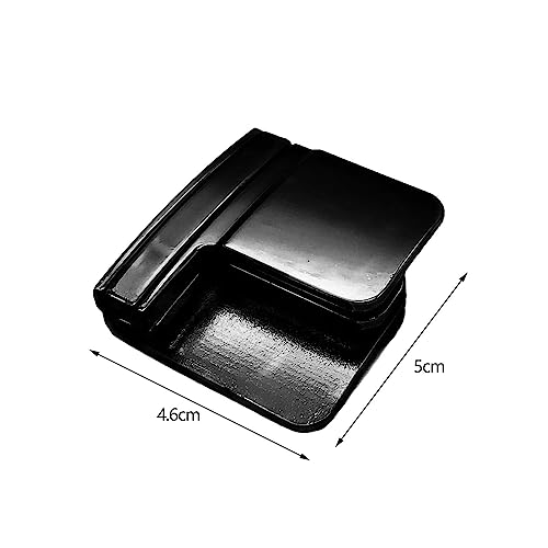 Pant Waist Shrink Clip, Metal Waist Buckle Tightener for Trousers and Skirts, Zinc Alloy Adjustable Waistband Clip 1.97x1.81 inch- Black4