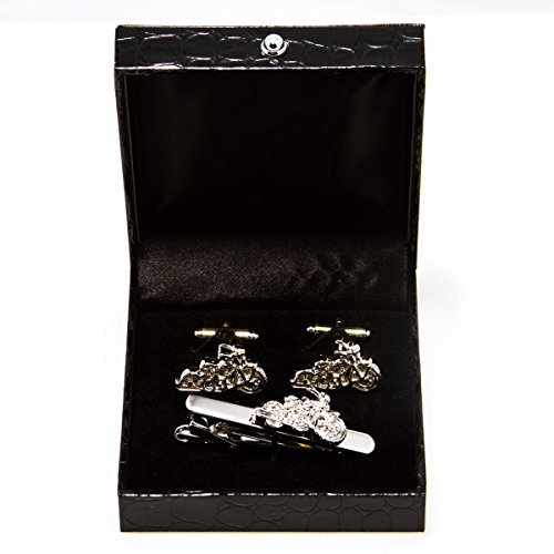 Par de Mancuernillas y Clip para Corbata con Caja de Regalo miniatura 2