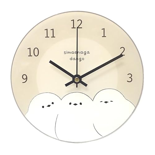 フォロー(Follow) 日本製 掛け時計 置時計 アクリルクロック シマエナガ団子 HK-08-24S