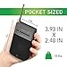 Acoustic Research Portable AM/FM Radio – Black and Grey Rubberized Finish with Belt Clip, Built-in Speaker and Earbuds; Battery Operated