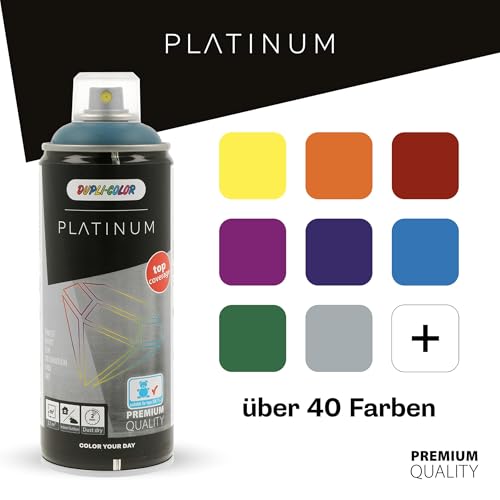 DUPLI-COLOR PLATINUM RAL 1023 verkehrsgelb seidenmatt 400 ml - Sprühfarbe – Ansicht 4
