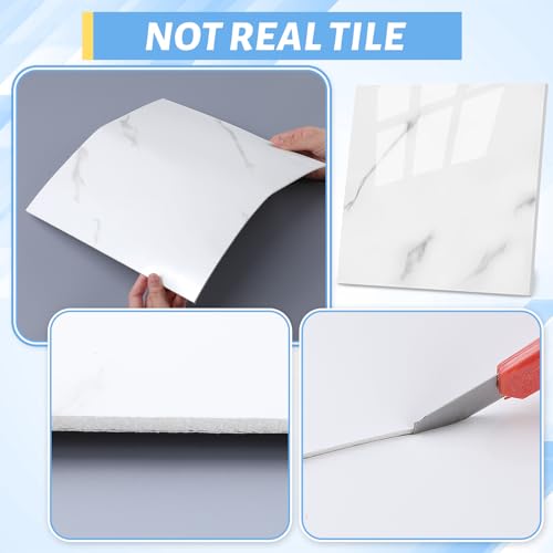 Paneles de pared impermeables autoadhesivos Nuanchu con herramientas para decoración 8