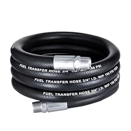 EVIL ENERGY 3/4" Fuel Transfer Hose 12FT Farm Fuel Hose for Diesel Gasoline
